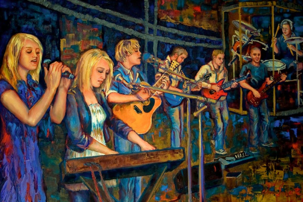 Rise Among Us Rise Among Us, 36" x 24" oil on canvas