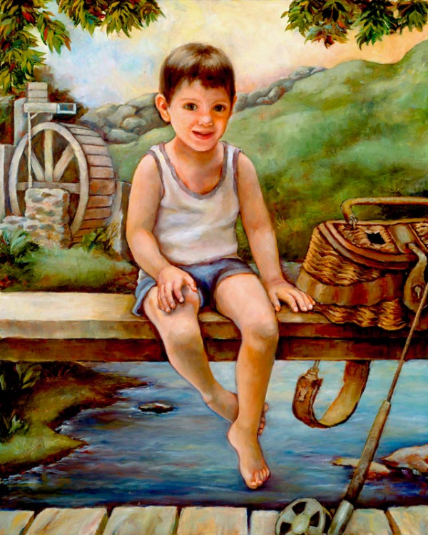 His Father's Promise His Father's Promise, 20" x 30" oil on canvas