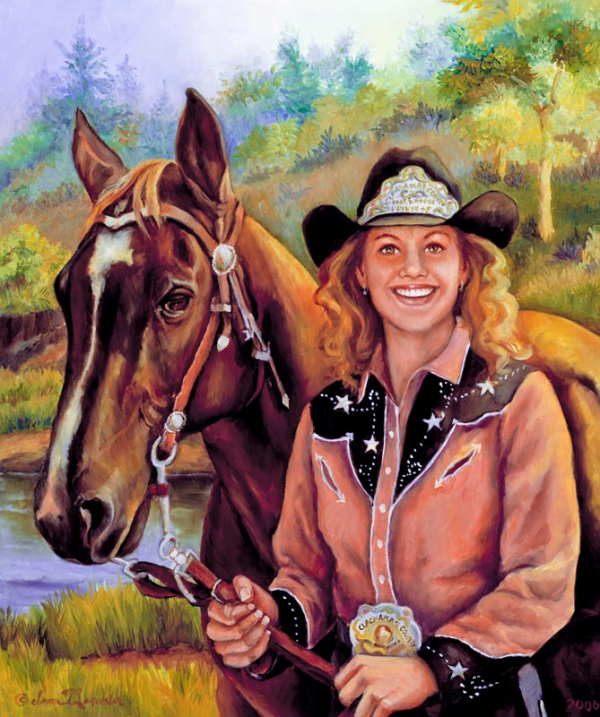 Princess Terri and Stinger Princess Terri and Stinger, 20" x 24" oil on linen