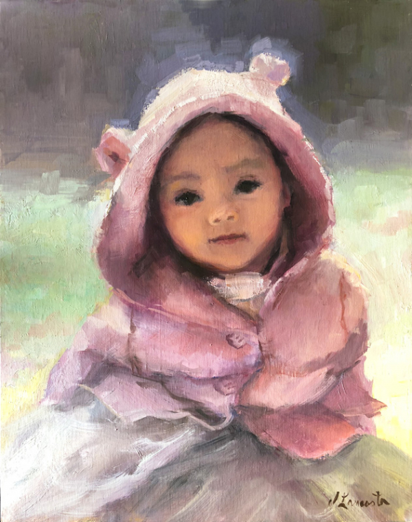 Maylee 1 Year Old Maylee 1 Year Old, 14" x 18" oil on linen panel